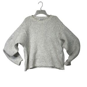 Mango‎ MNG Basics Chunky Knit Sweater Cream Oversized XS